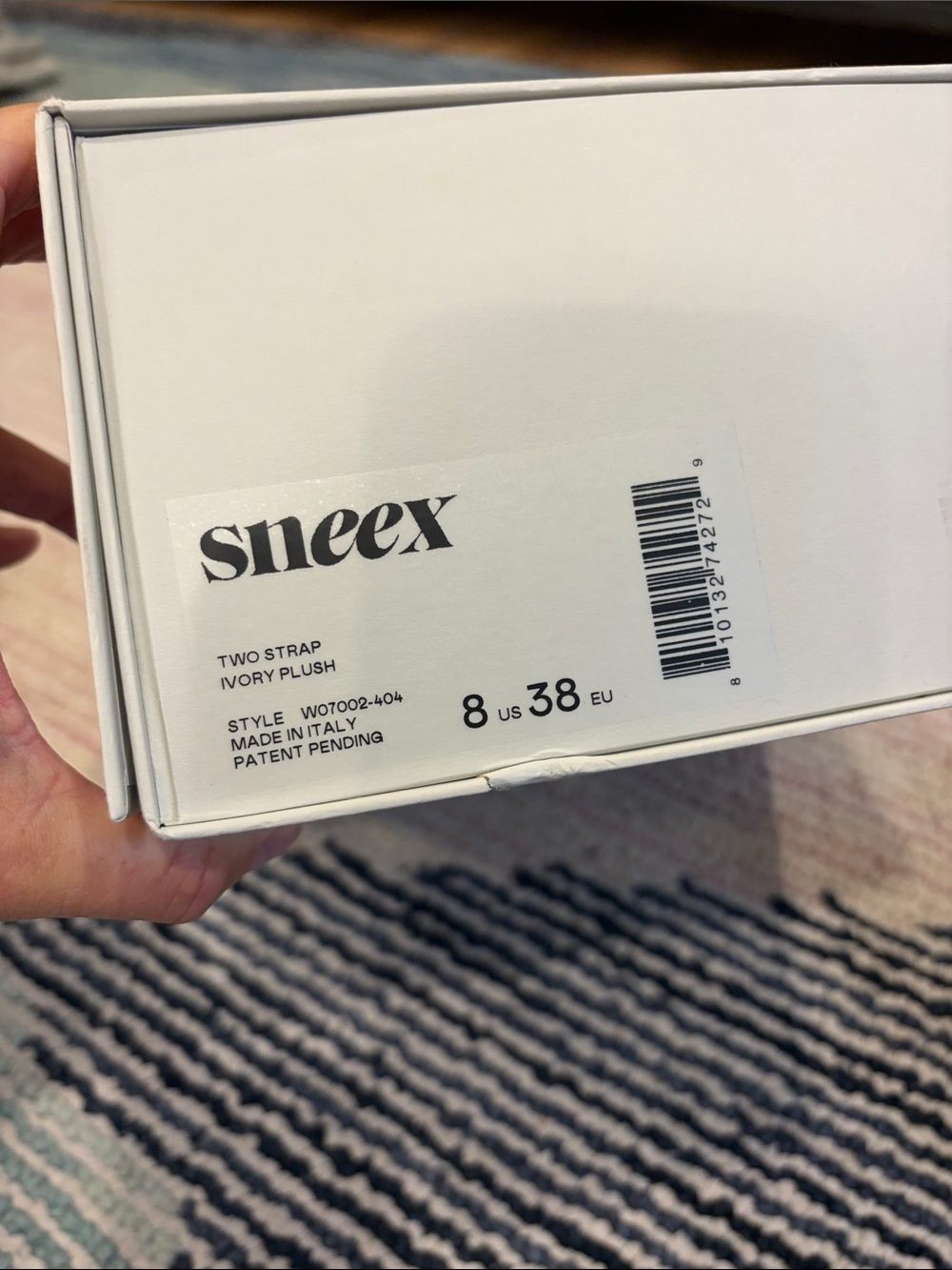 Sneex Two Strap Ivory Plush - Picture 4 of 5